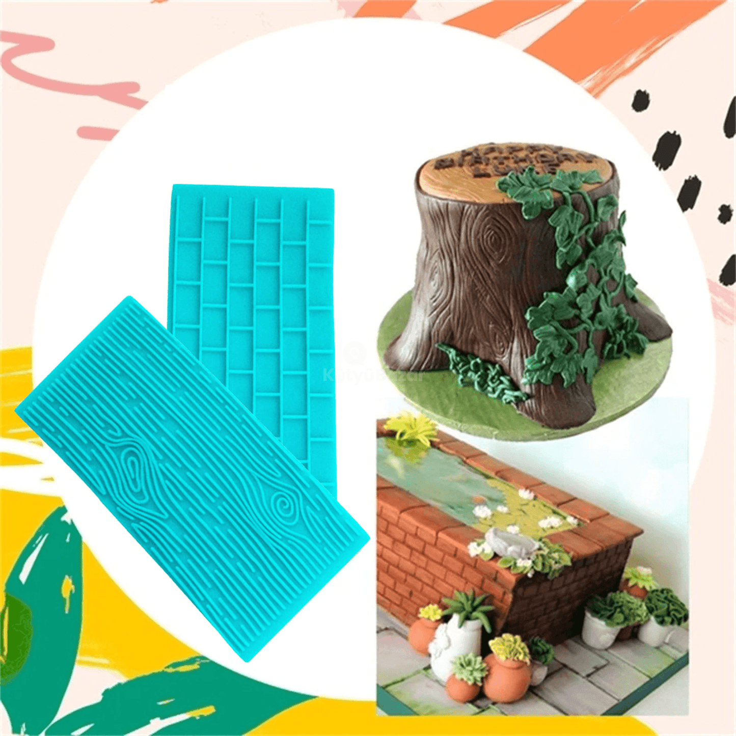3D torta díszítő forma készlet