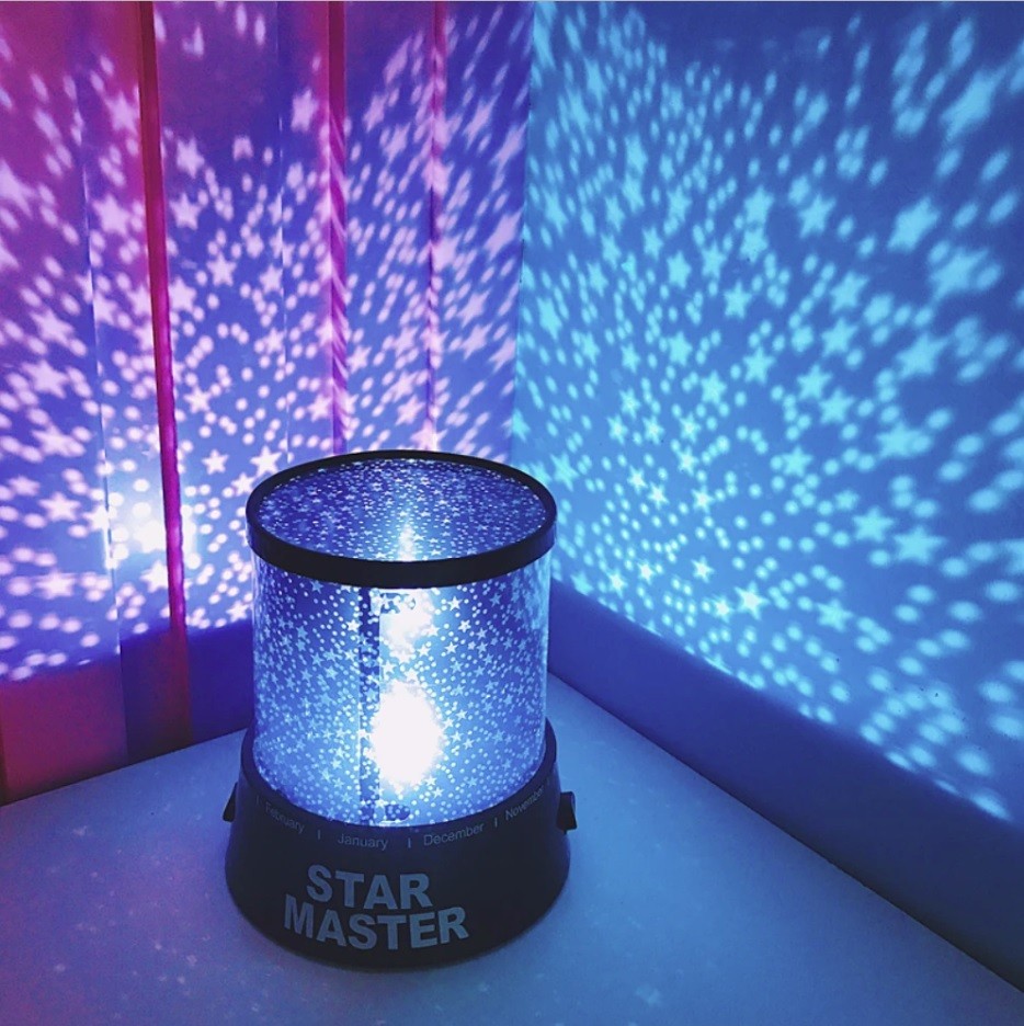 Gyerek éjjeli lámpa, hangulatlámpa, csillagos égbolt lámpa, csillagkivetítő