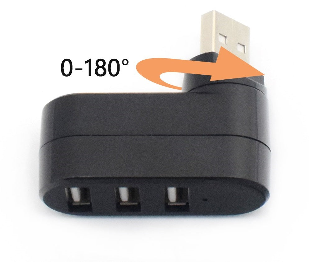 3 Portos USB 2.0 HUB forgatható fejjel