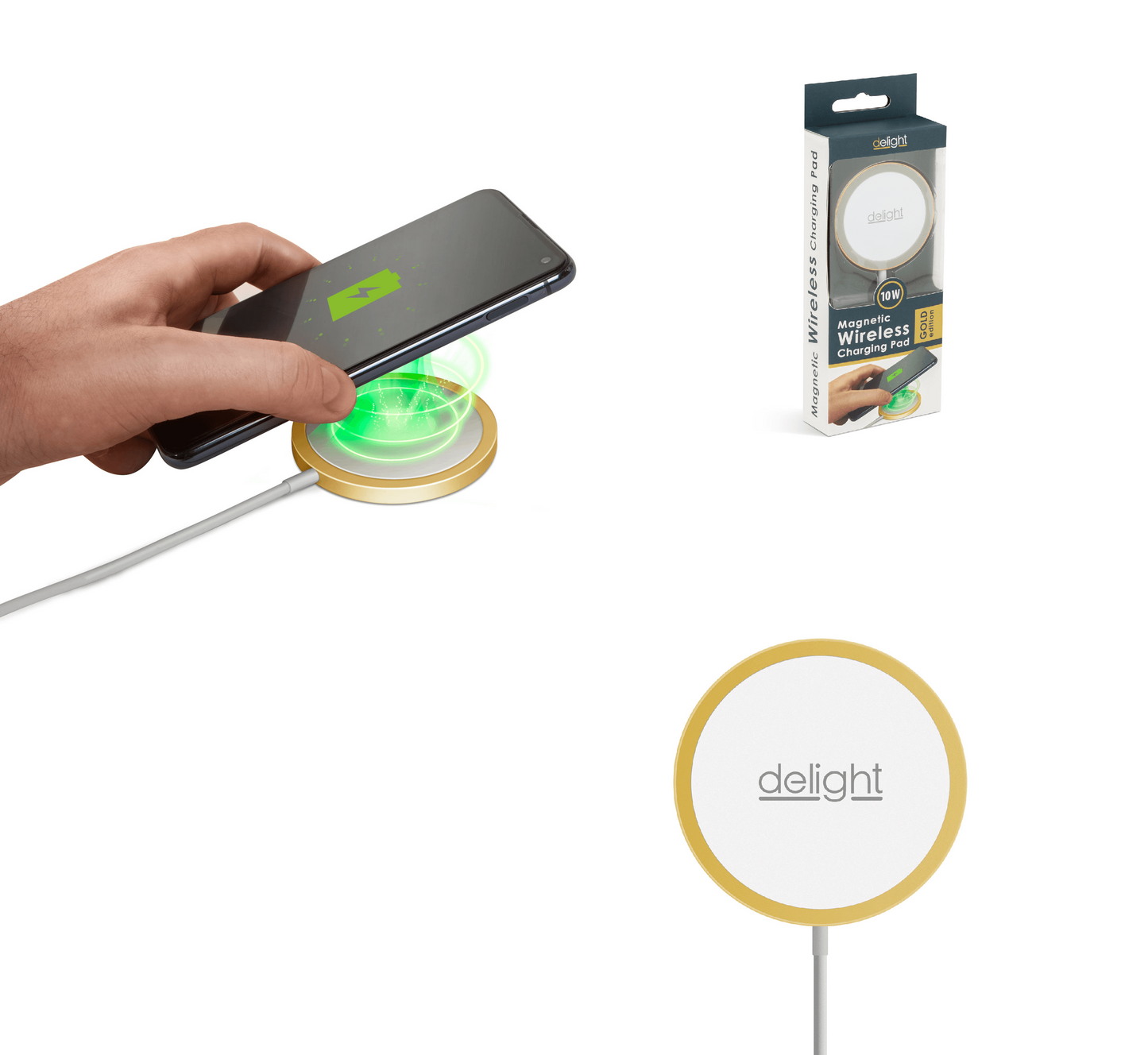 Vezeték nélküli töltőpad, Type-C (Delight)