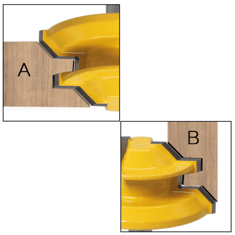 Felsőmaró, Élmarófej (45 fokos)