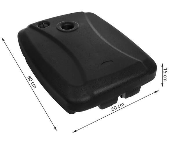 Tölthető napernyőtartó talp 60L