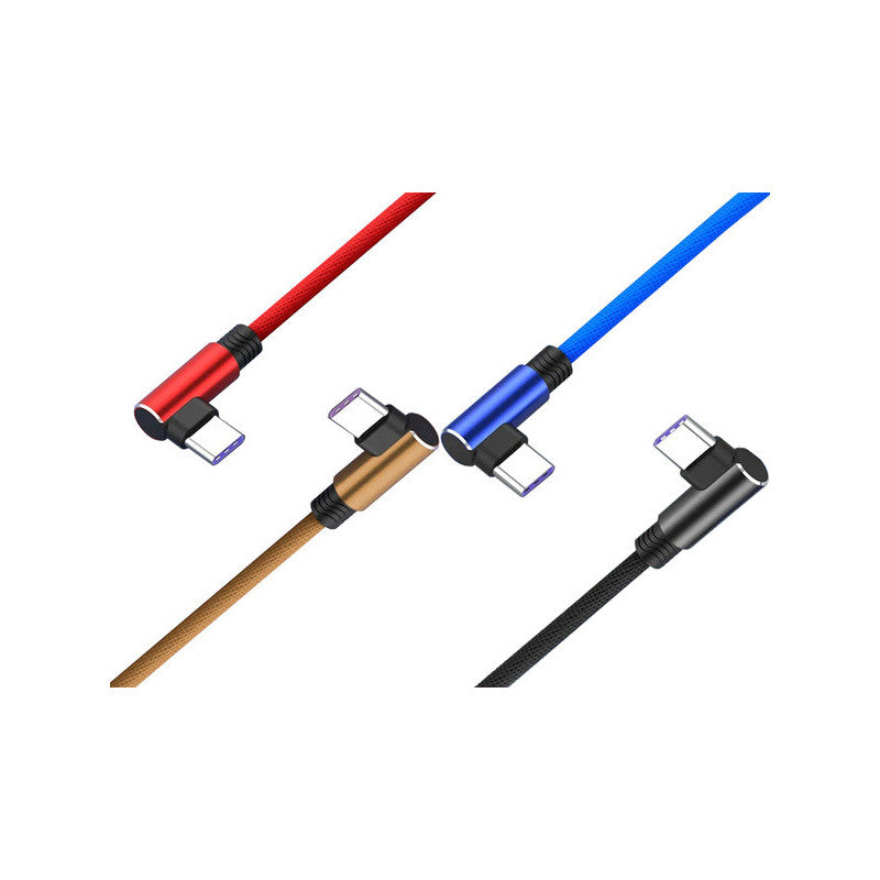 1 méteres USB-C típusú szögletes töltő QC kábel telefonhoz