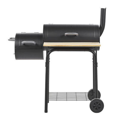 2in1 faszenes BBQ grill és smoker