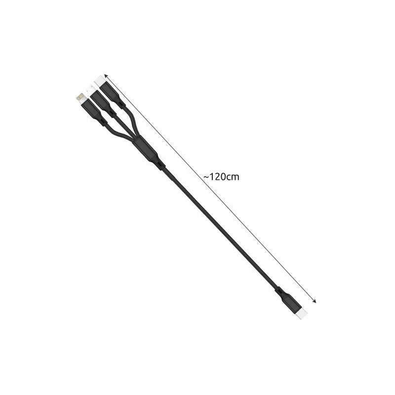 3 az 1-ben Izoxis 22194 USB kábel