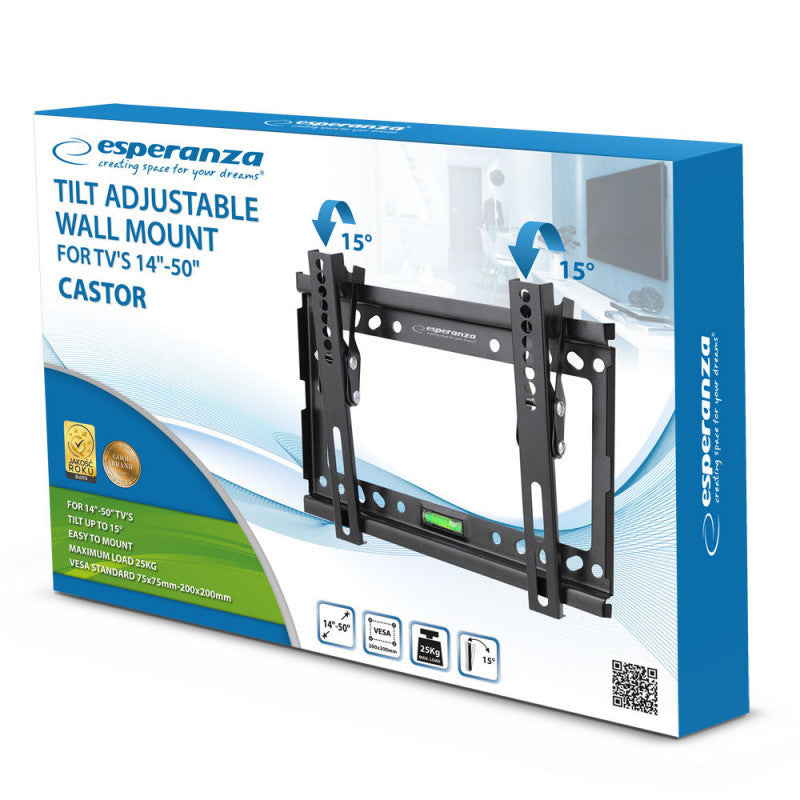 Esperanza TV fali tartó 14"-50" görgővel - ERW010