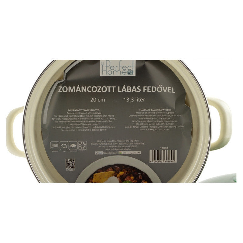 Oliva Zománcozott lábas 20 cm+fedő