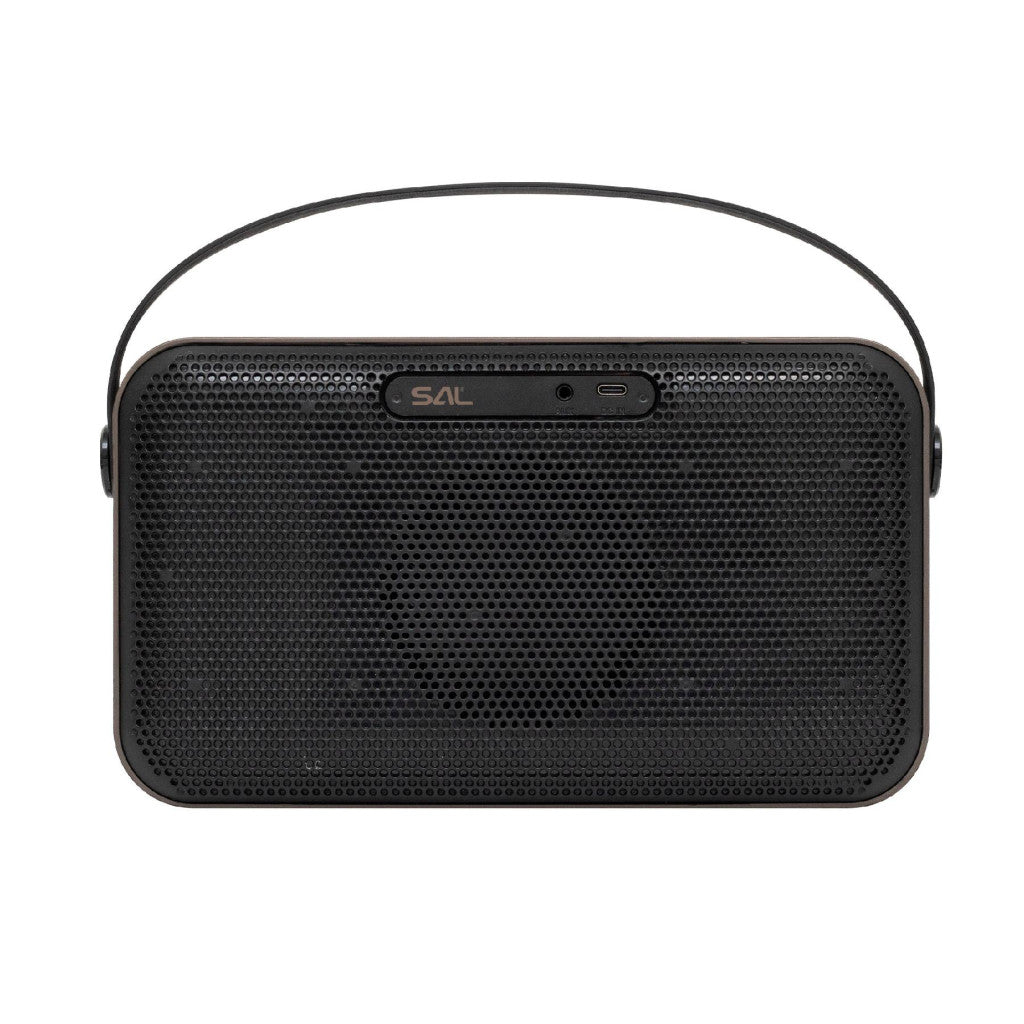 SAL BT4000 vezeték nélküli hangszóró, 2 x 8 W, Bass-reflex, AUX, beépített mikrofon, Soft Touch gombok,~18 h üzemidő, tartozék USB-C kábel