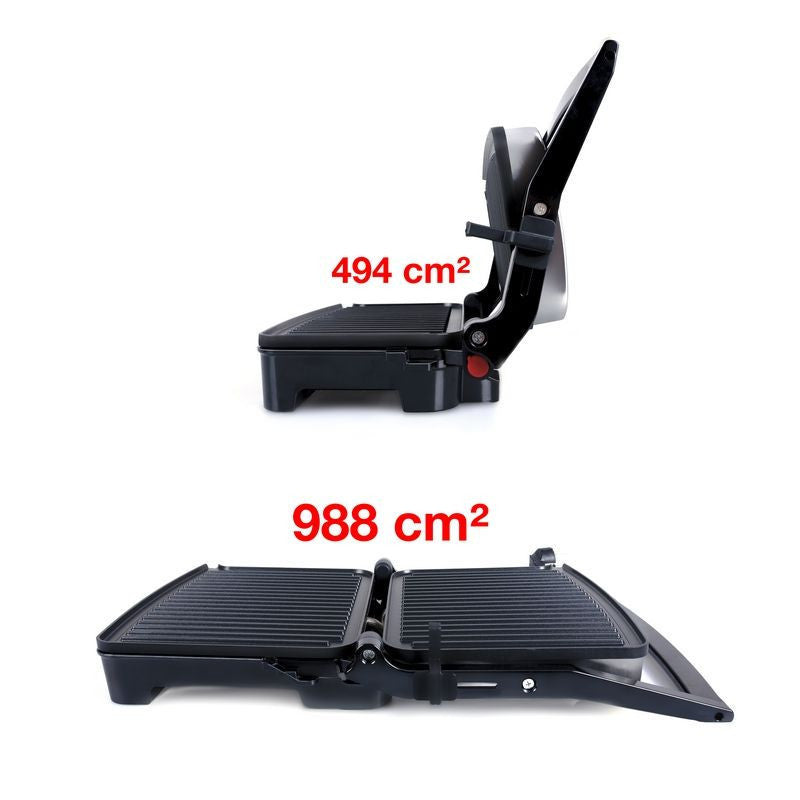 Kontakt grill ELDOM panini sütő 2000W - lapos felülettel