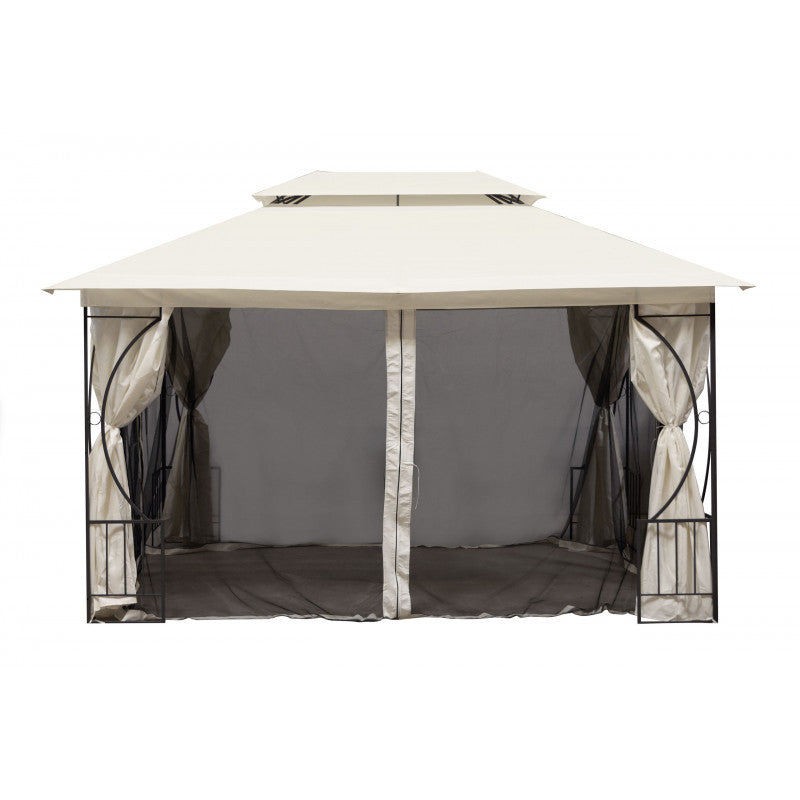 Kertes sátor szúnyoghálóval 3x4m BEIGE színben