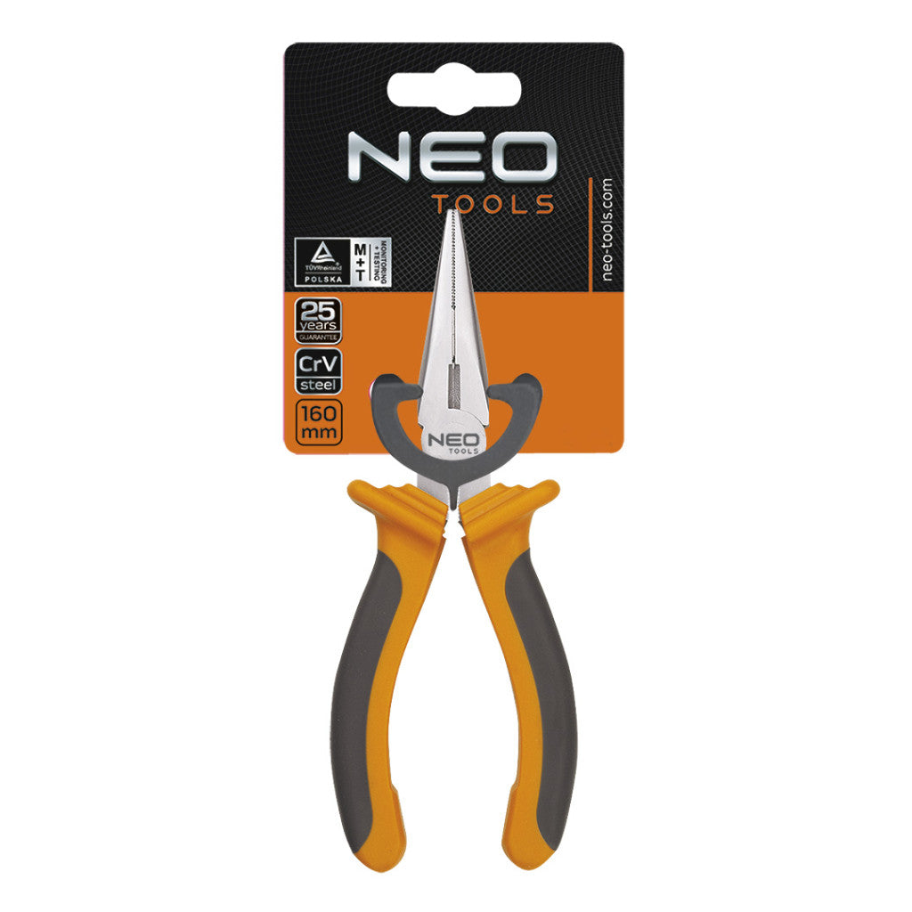 NEO TOOLS HOSSZÚCSŐRŰ FOGÓ 160MM 25 év garanciával 01-013