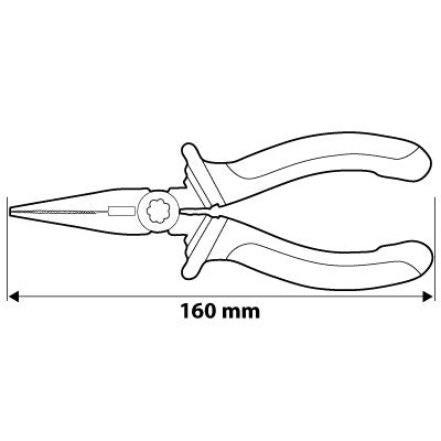 NEO TOOLS HOSSZÚCSŐRŰ FOGÓ 160MM 25 év garanciával 01-013