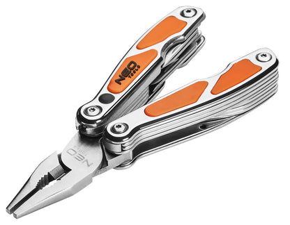 NEO TOOLS Multifunkciós szerszám, 10 funkció, beépített LED lámpa, nyitva/összecsukva: 105mm/75mm 01-027