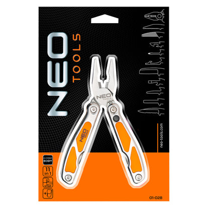NEO TOOLS Multifunkciós szerszám, 11 funkció, súly 290 g, nyitott 150mm, összecsukott 100mm 01-028