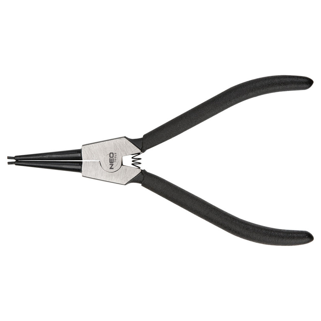 NEO TOOLS Zégergyűrű fogó 150mm, külső, egyenes, CrMo, 10 - 25mm, csúcs diameter 1,5 - 2,0mm 25 év garanciával 01-085