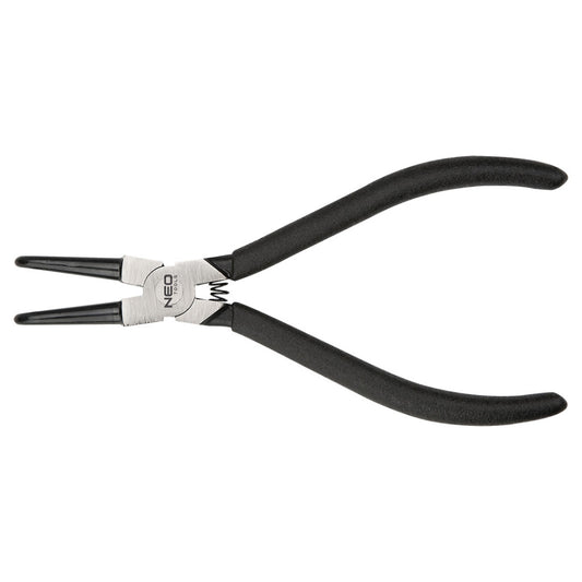 NEO TOOLS Zégergyűrű fogó 145mm, belső, hajlított, CrMo, 10 - 25mm, csúcs diameter 1,5 - 2,0mm 25 év garanciával 01-092