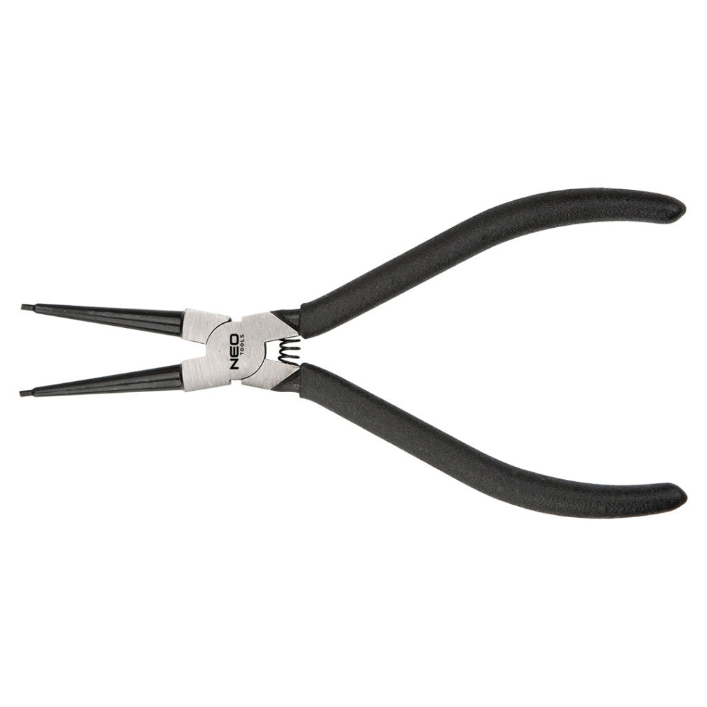 NEO TOOLS Zégergyűrű fogó 220mm, belső, hajlított, CrMo, 40 - 100mm, csúcs diameter 2,5 - 3,0mm 25 év garanciával 01-096
