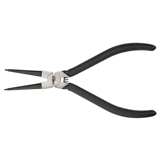 NEO TOOLS Zégergyűrű fogó 220mm, belső, hajlított, CrMo, 40 - 100mm, csúcs diameter 2,5 - 3,0mm 25 év garanciával 01-096