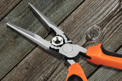 NEO TOOLS Hosszúcsőrű fogó 160MM 40% EnergiaMegtakarítás, csavarlazító fogazattal 25 év garanciával 01-154