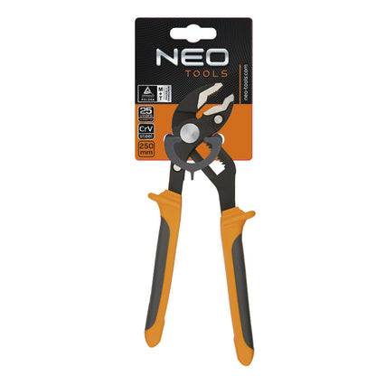 NEO TOOLS Vízpumpafogó 250mm, 0-42mm 25 év garanciával 01-204