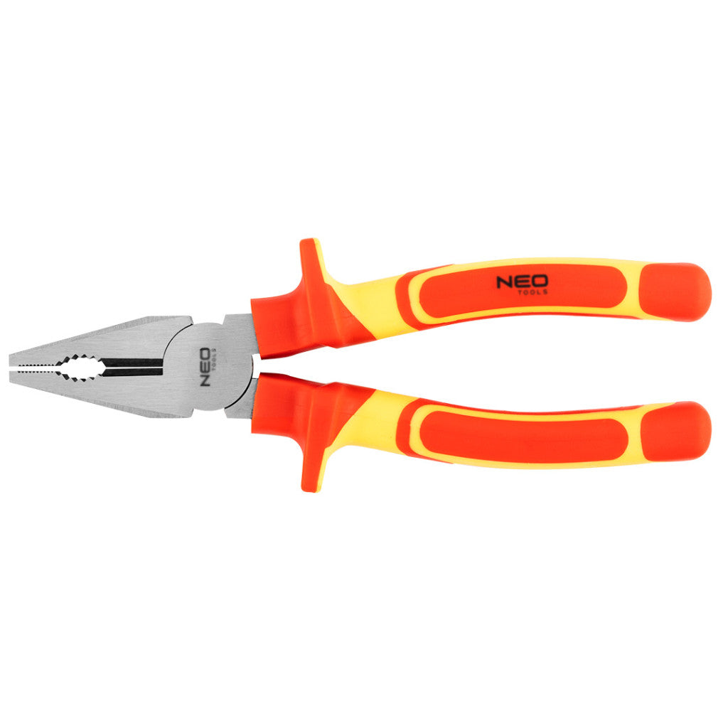 NEO TOOLS Kombinált fogó 1000V, szigetelt, 200MM(8"), CrV, polírozott 25 év garanciával 01-222