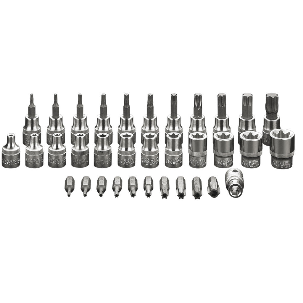 NEO TOOLS Torxbit és kulcskészlet 3/8", 34db 08-711