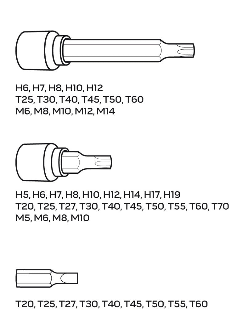 NEO TOOLS Torxbit készlet, 49db 08-713