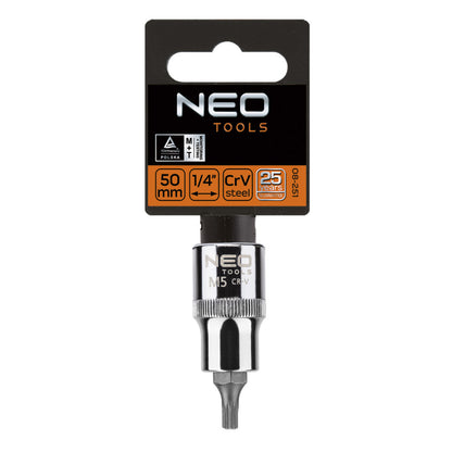 NEO TOOLS Spline dugókulcs 1/2", M5x55mm 25 év garanciával 08-730