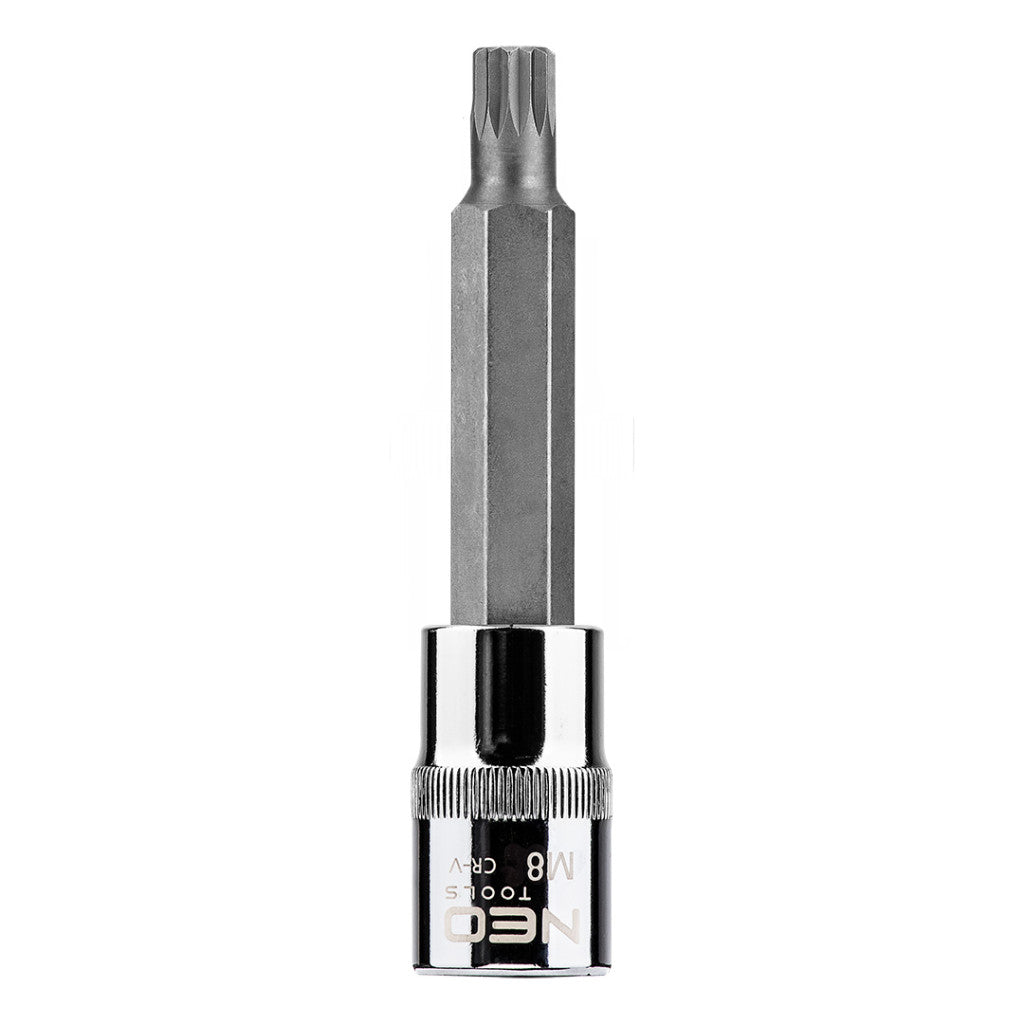 NEO TOOLS Spline dugókulcs 1/2", M8x100mm 25 év garanciával 08-742