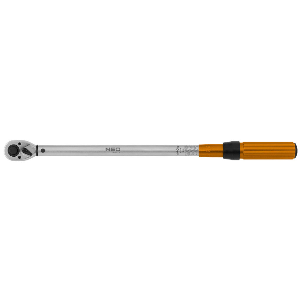 NEO TOOLS Nyomatékkulcs "double - click", 1/2", 40-220Nm 25 év garanciával 08-835