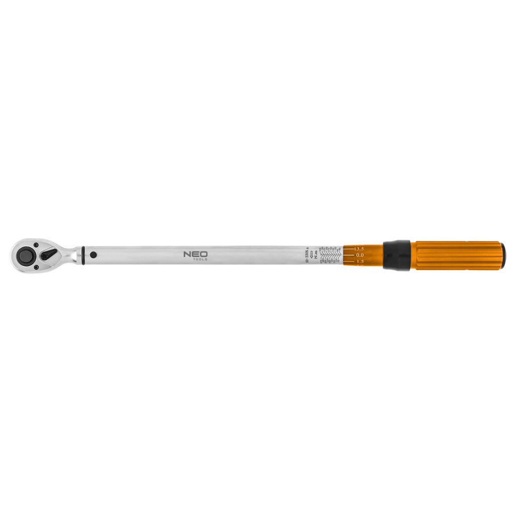 NEO TOOLS Nyomatékkulcs "double - click", 1/2", 60-330Nm 25 év garanciával 08-837