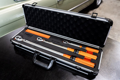 NEO TOOLS Nyomatékkulcs készlet, "double - click", 3db: 1/4"(5-25 Nm), 3/8"(20-100 Nm), 1/2"(65-350 Nm) 08-845