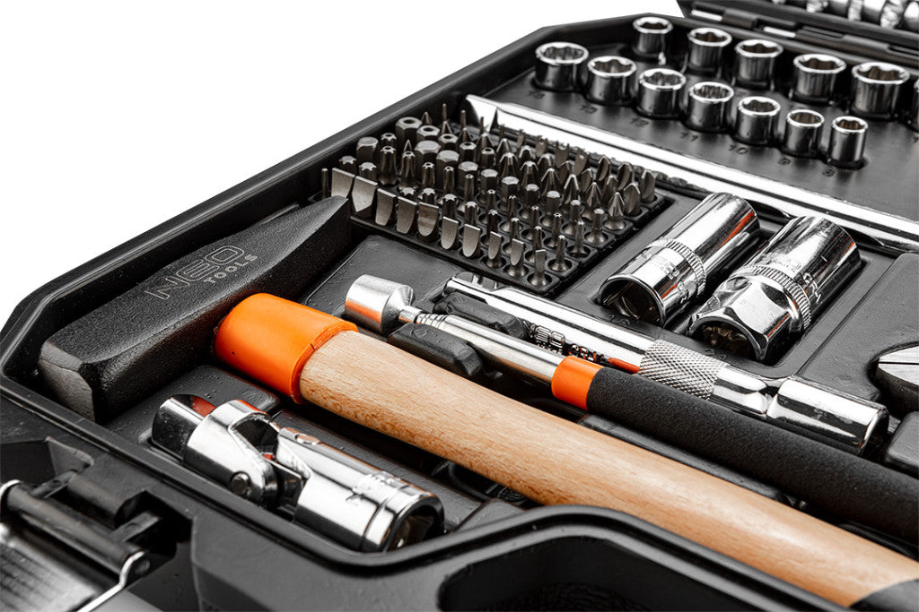NEO TOOLS Szerszámkészlet 143db 25 év garanciával 08-945