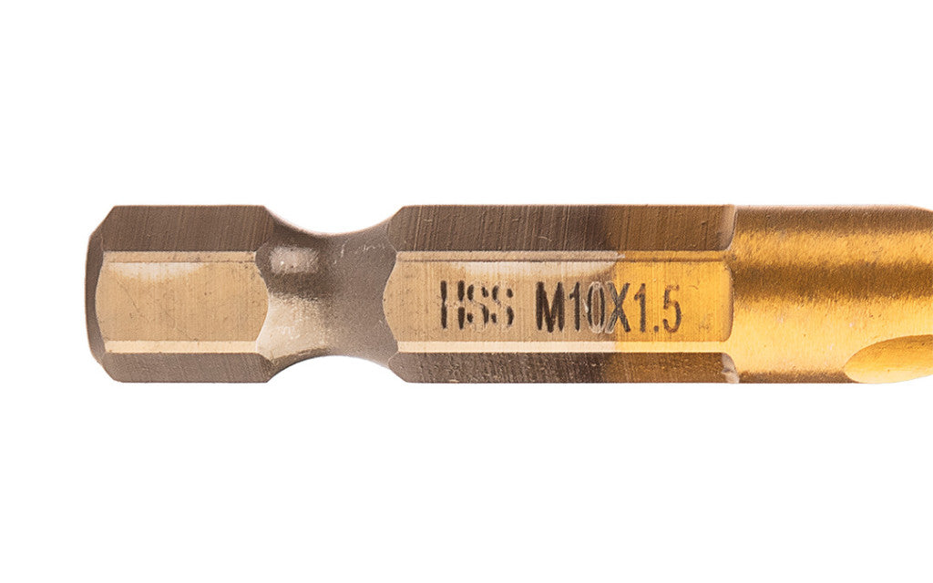 NEO TOOLS Gépi menetfúró, 2az1ben előfúró éllel, HSS-Titán, M10X1,5mm, hatszög szárral 08-956
