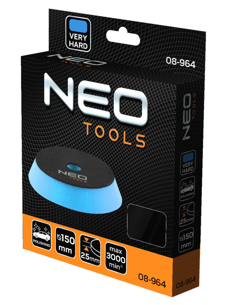 NEO TOOLS Polírkorong 130x150mmx25mm, nagyon kemény szivacs 08-964