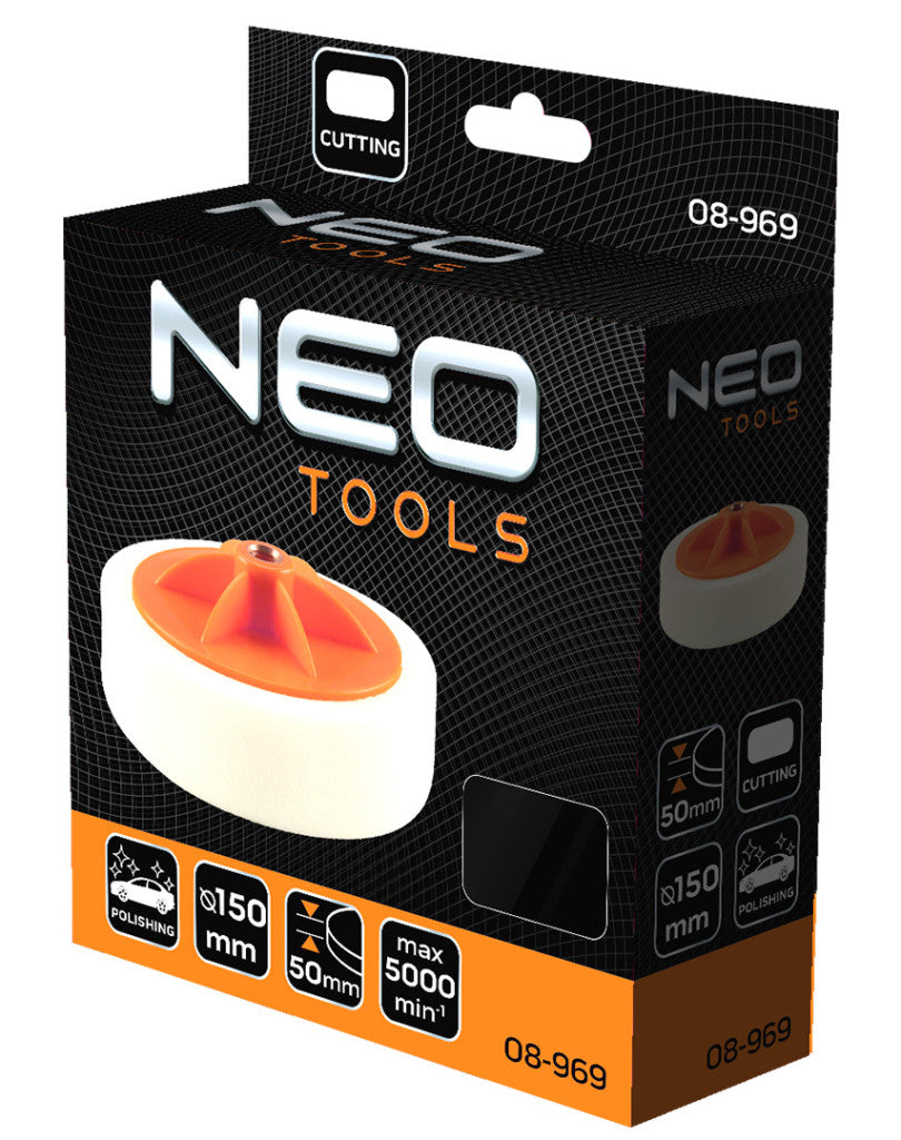 NEO TOOLS Polírkorong 150x50mm, szivacs, M14 08-969