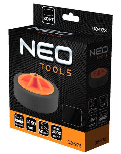 NEO TOOLS Polírkorong 150x50mm, puha szivacs, M14 08-973