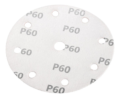 NEO TOOLS Csiszolókorong tépőzáras 150mm, P60, 9 lyukkal, 5db, 04-721-hez 08-991