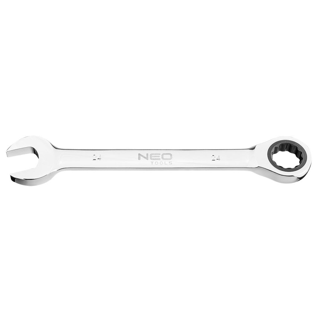 NEO TOOLS Racsnis csillag-villáskulcs 24mm 25 év garanciával 09-043