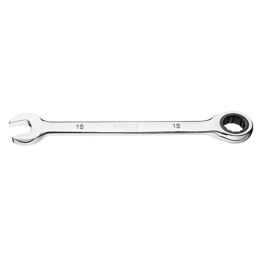 NEO TOOLS Racsnis csillag-villáskulcs 19mm 25 év garanciával 09-068