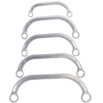 NEO TOOLS CSILLAGKULCS KÉSZLET HAJLÍTOTT 5 RÉSZES 9-12 13-15 14-17 16-18 19-22MM 25 év garanciával 09-176