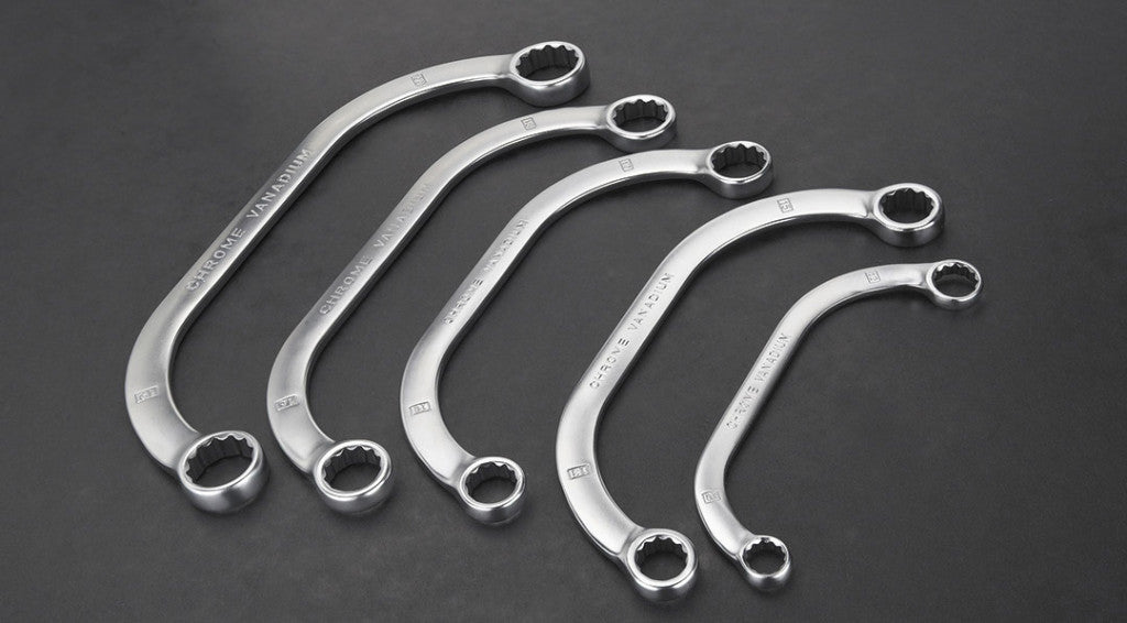 NEO TOOLS CSILLAGKULCS KÉSZLET HAJLÍTOTT 5 RÉSZES 9-12 13-15 14-17 16-18 19-22MM 25 év garanciával 09-176