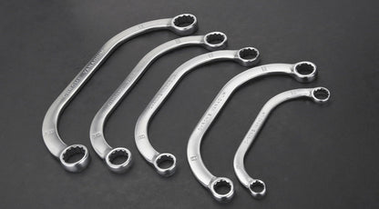 NEO TOOLS CSILLAGKULCS KÉSZLET HAJLÍTOTT 5 RÉSZES 9-12 13-15 14-17 16-18 19-22MM 25 év garanciával 09-176