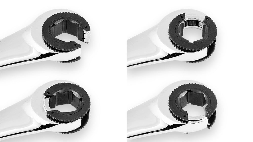 NEO TOOLS Racsnis csillag-villáskulcs, félig nyitott, 16mm 25 év garanciával 09-263