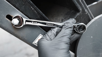 NEO TOOLS Racsnis csillag-villáskulcs készlet 12db, 8-19mm 25 év garanciával 09-345