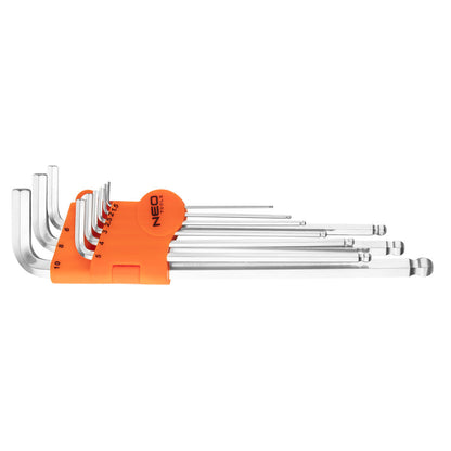 NEO TOOLS Imbuszkulcs készlet 1.5-10mm, 9db 25 év garanciával 09-525