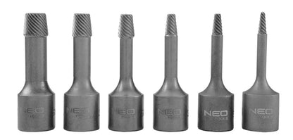 NEO TOOLS Törtcsavar-kihajtó készlet 3/8" 6db, 2-10mm (M5-M20) 25 év garanciával 09-605