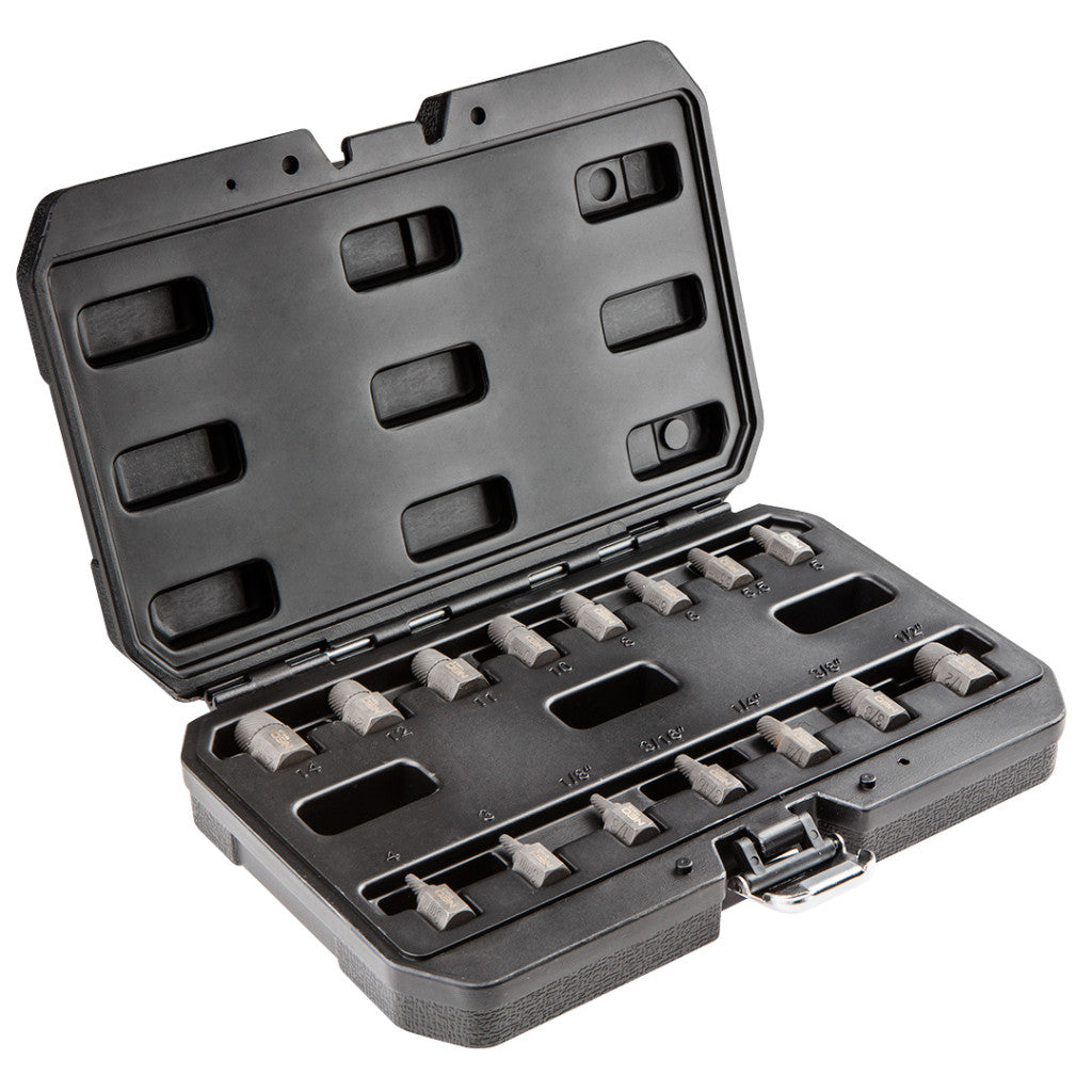 NEO TOOLS Törtcsavar-kihajtó készlet, 1/2", 15db, 3-14mm (M6-M24) 25 év garanciával 09-607