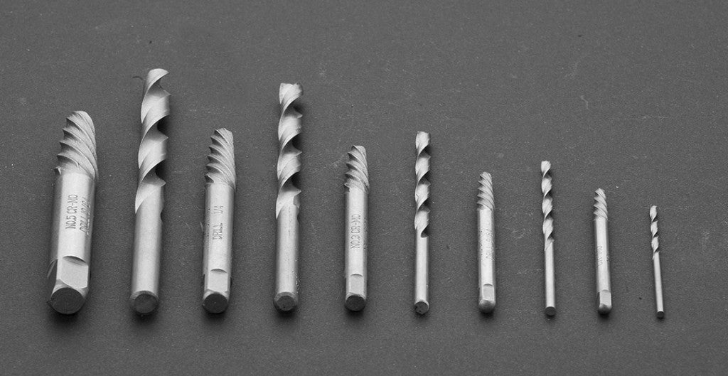 NEO TOOLS Törtcsavar-kihajtó készlet, négyszög vég, vezetőfúrókkal, 10db, 2-14mm (M3-M18) 25 év garanciával 09-609