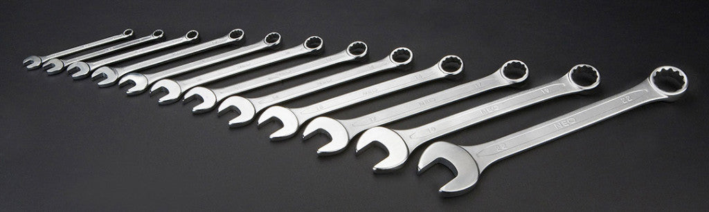 NEO TOOLS Csillag-villáskulcs készlet 6-22mm, 12db 25 év garanciával 09-752